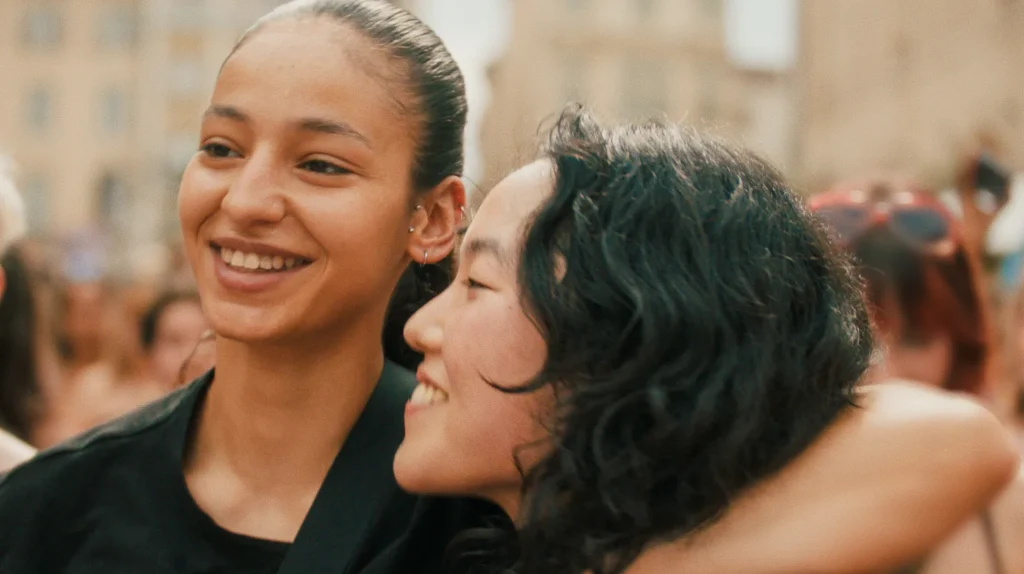 Nadia Melliti and Park Ji-min in Hafsia Herzi's 'The Little Sister'